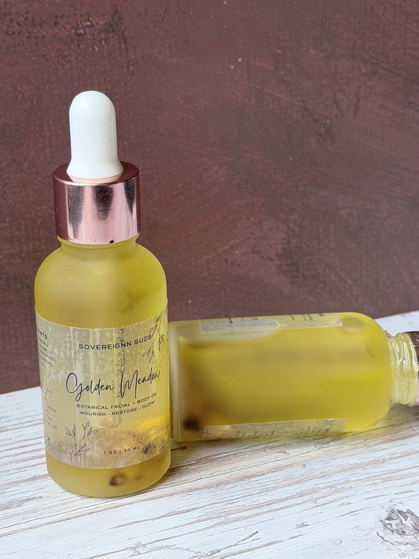 Golden Meadow Botanical Facial & Body Oil | Calendula & Chamomile | Sovereign Suds