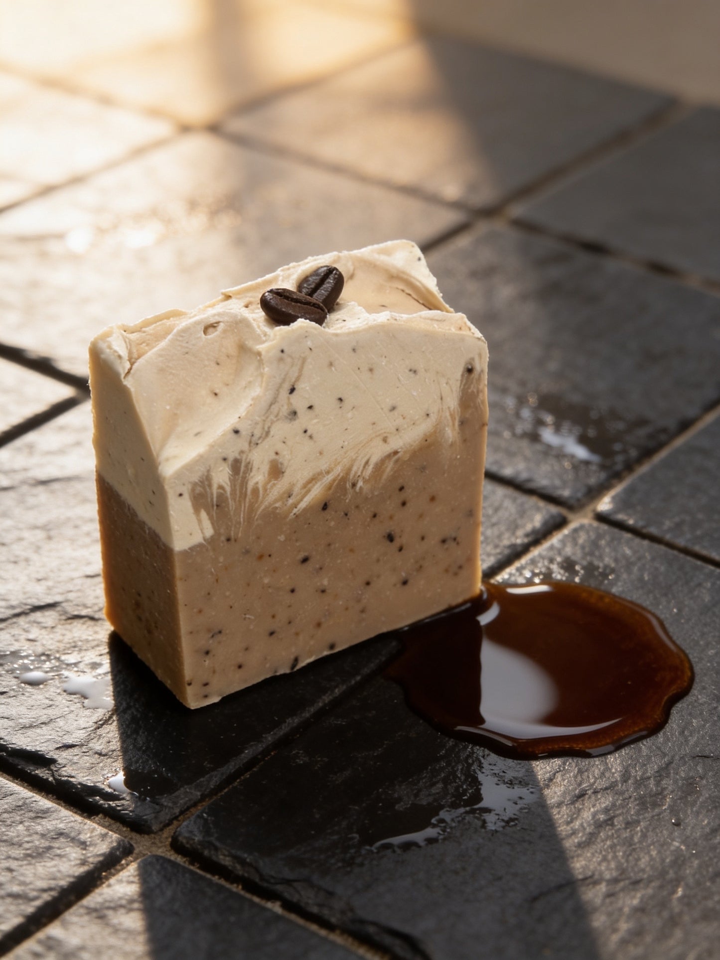Coffee Goat Milk Soap | Handmade Exfoliating Bar | Sovereign Suds “ Morning Brew”