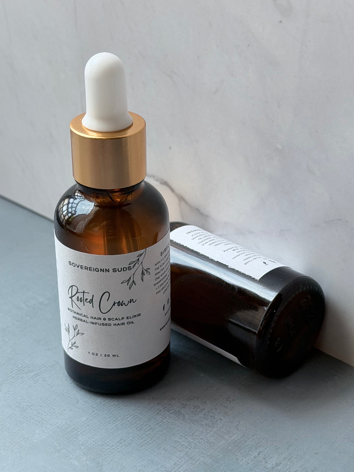 Rooted Crown Botanical Hair & Scalp Oil | Rosemary Hair Oil | Sovereign Suds