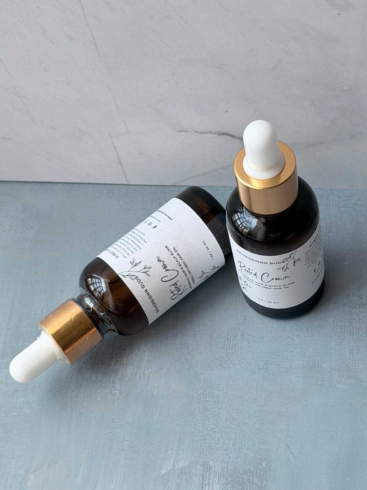 Rooted Crown Botanical Hair & Scalp Oil | Rosemary Hair Oil | Sovereign Suds