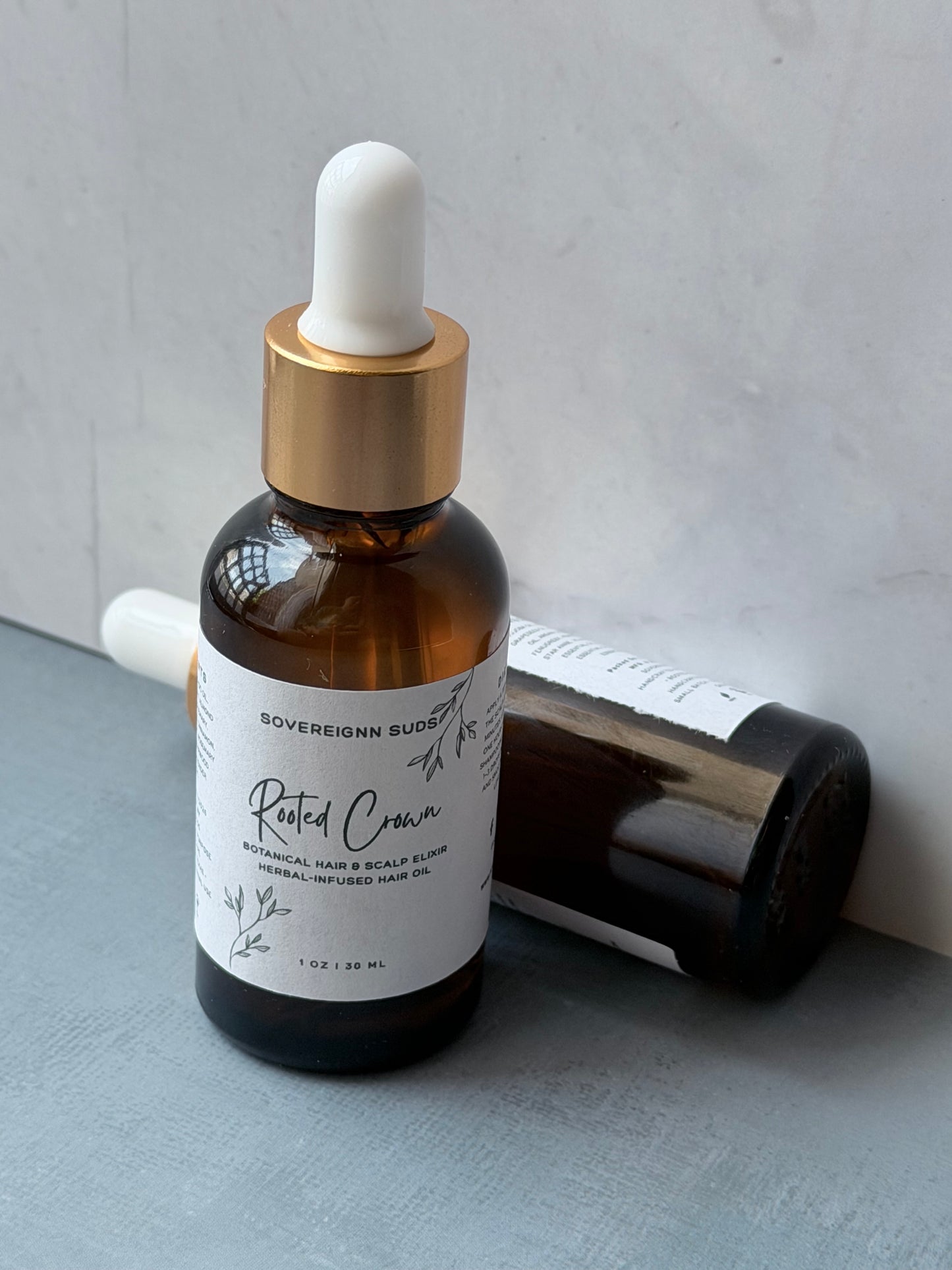 Rooted Crown Botanical Hair & Scalp Oil | Rosemary Hair Oil | Sovereign Suds