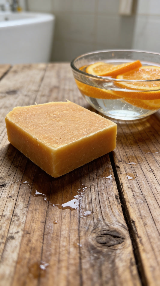 Papaya & Goat Milk Soap | Handcrafted Tallow Soap “ Aurelia”