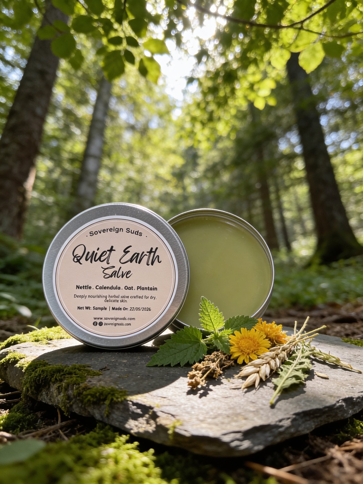 Herbal Salves | Botanical Balm for Dry Sensitive Skin | Quiet Earth Salve