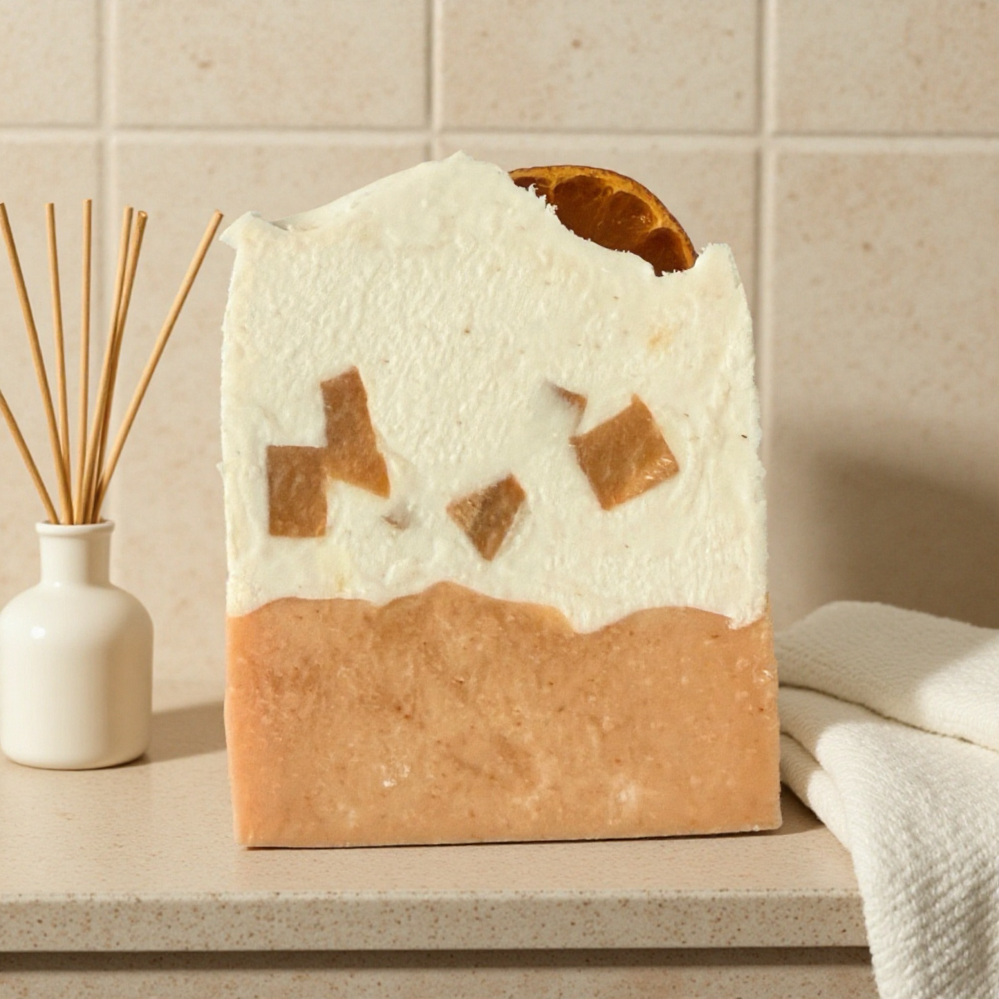 Soleia | Goat Milk Citrus Soap Bar with Colloidal Oat & Turmeric