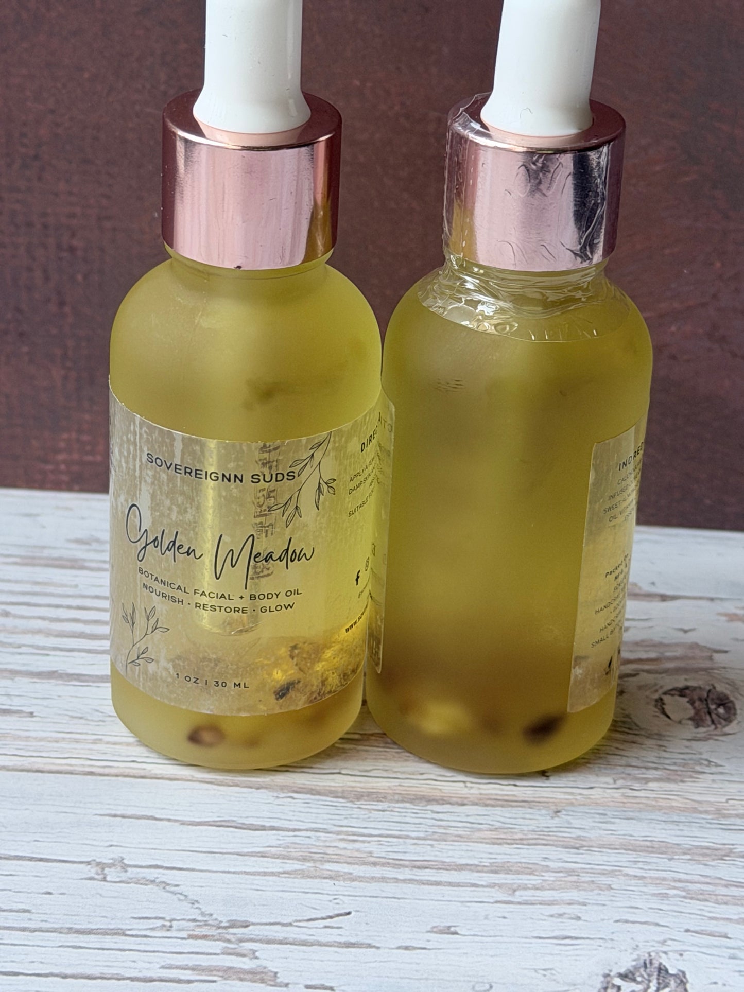 Golden Meadow Botanical Facial & Body Oil | Calendula & Chamomile | Sovereign Suds